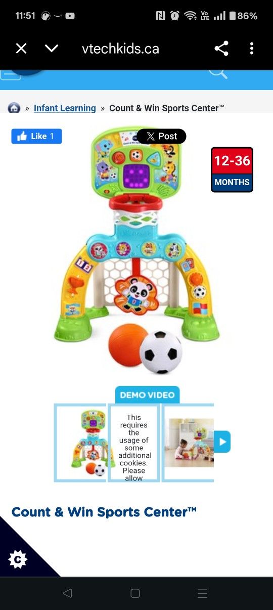 VTech Count & Win Sports Center