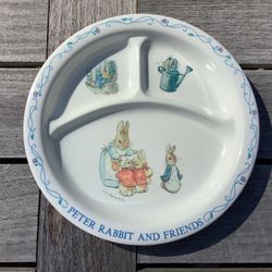 MELAMINE CHILDREN’S PLATE. NEW. UNUSED. PETER RABBIT.