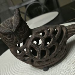 Vintage Cast Iron Owl