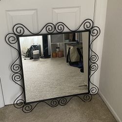 Wall Mirror Black 