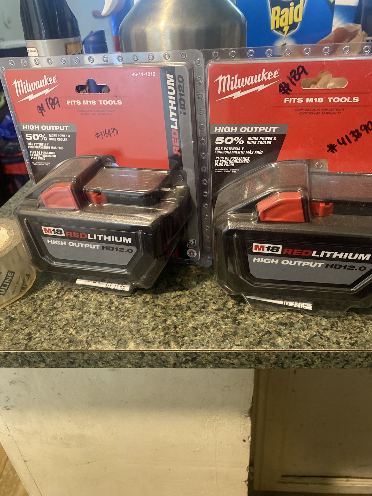 Milwaukee batterie18 V 12.0 Each