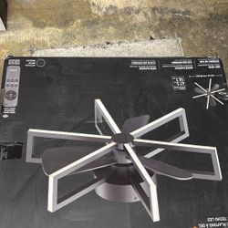 Artika Swirl 26 in. Indoor Black 8-Steps CCT 18.7 in. Integrated LED Ceiling Fan with Remote Included