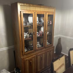 Couch, TV Stand, Area Rug, China Cabinet 