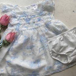 Beautiful Baby Girls Easter Dress 9 Months 🐰 Bunnies, Eggs & Easter Baskets