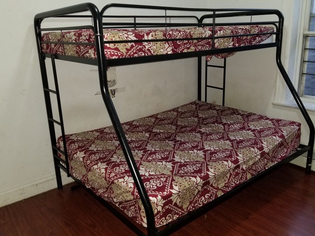 My kids metal bunk bed