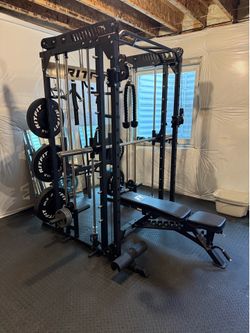 Like New Smith Machine with Weights