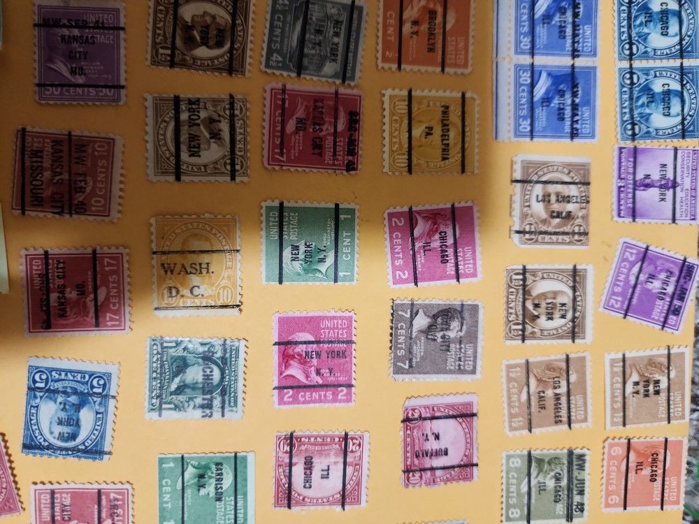 2 Sheet Of.usa Cencel.and.BOB Lot V 237