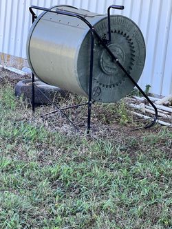 Tumbling Composter Barrel on Stand