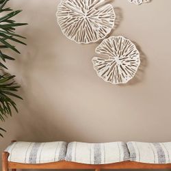 Sand Dollar Paper Wall Charm, Set of 6