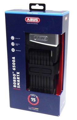 Brand New Abus Bordo 6500a SmartX Folding Lock w/alarm