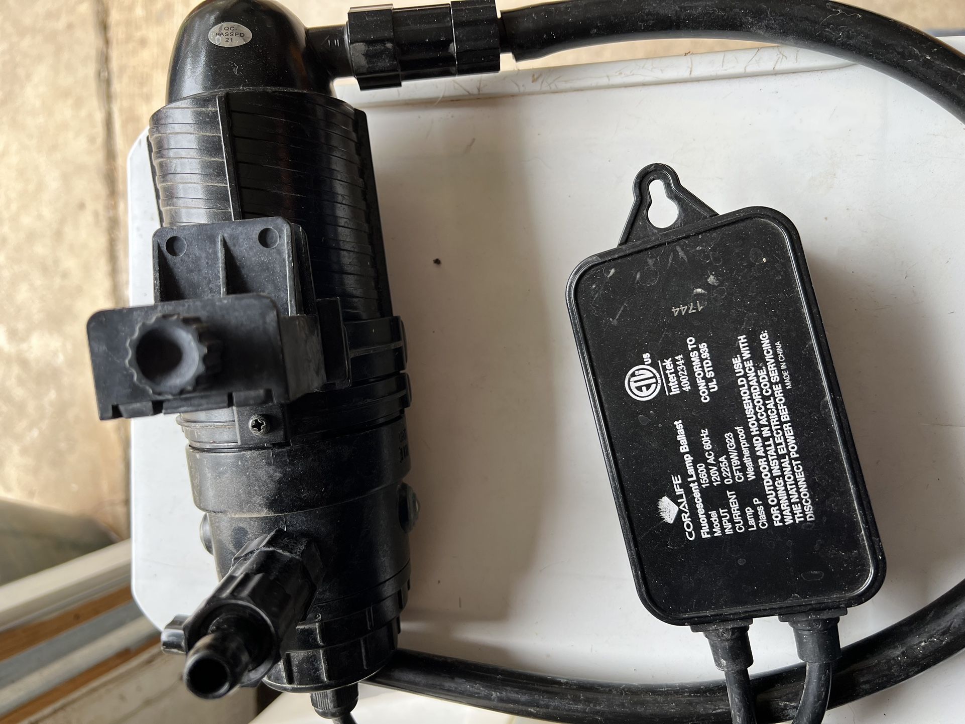 Coralife UV Sterilizer Fluorescent Lamp Ballast Model15600