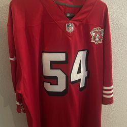 Men’s 3XL Throwback Red Fred Warner San Francisco 49ers Jersey