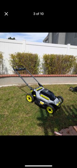 Ryobi 40V HP Brushless 20" Push Mower + String Trimmer + 6Ah Battery