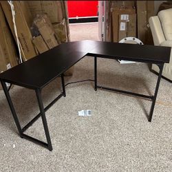 Comhoma L Shaped Corner Computer Desk For writing Gaming & Home Office, Black
