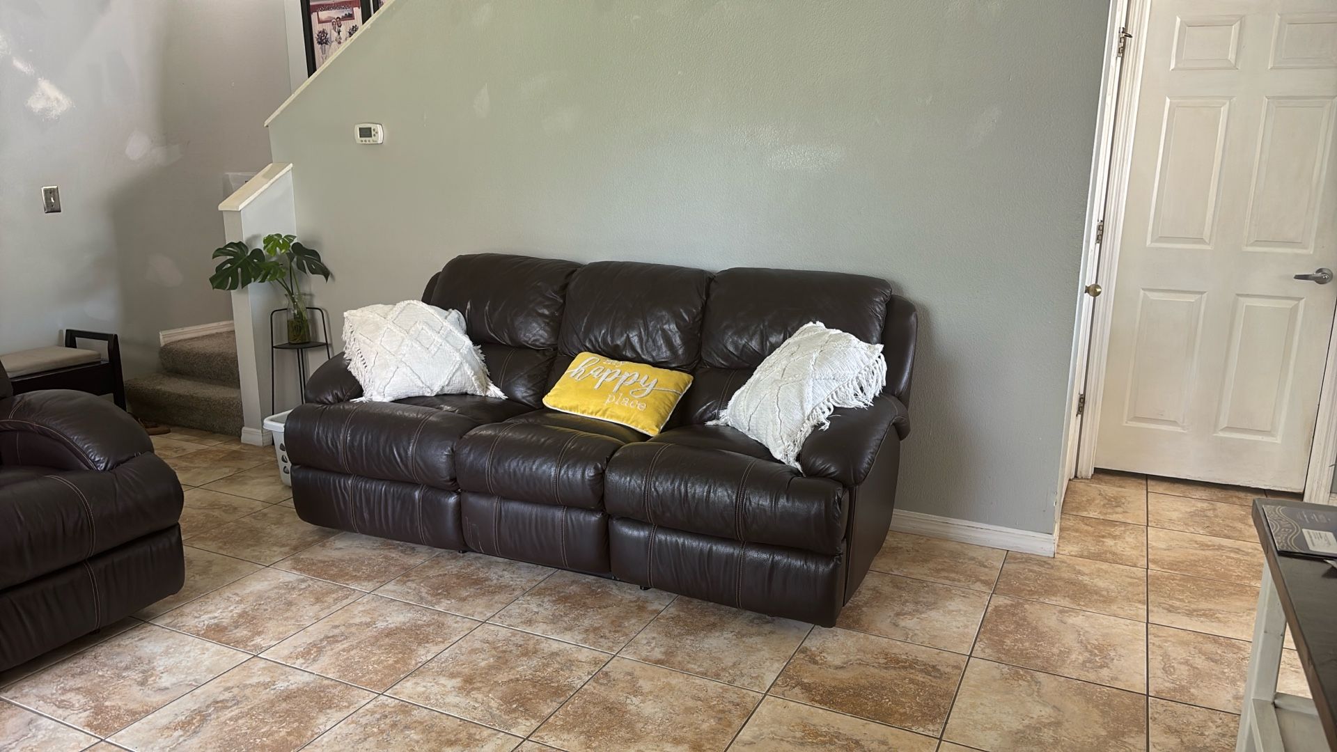 sofa and reclining loveseat