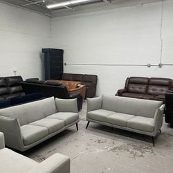 Matching Used Gray Sofa Couches