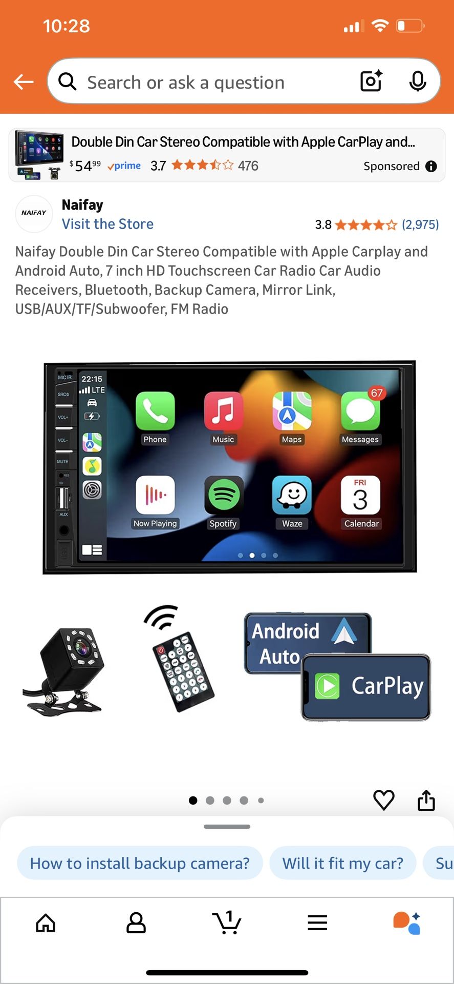 Naifay 7 Inch Car Stereo