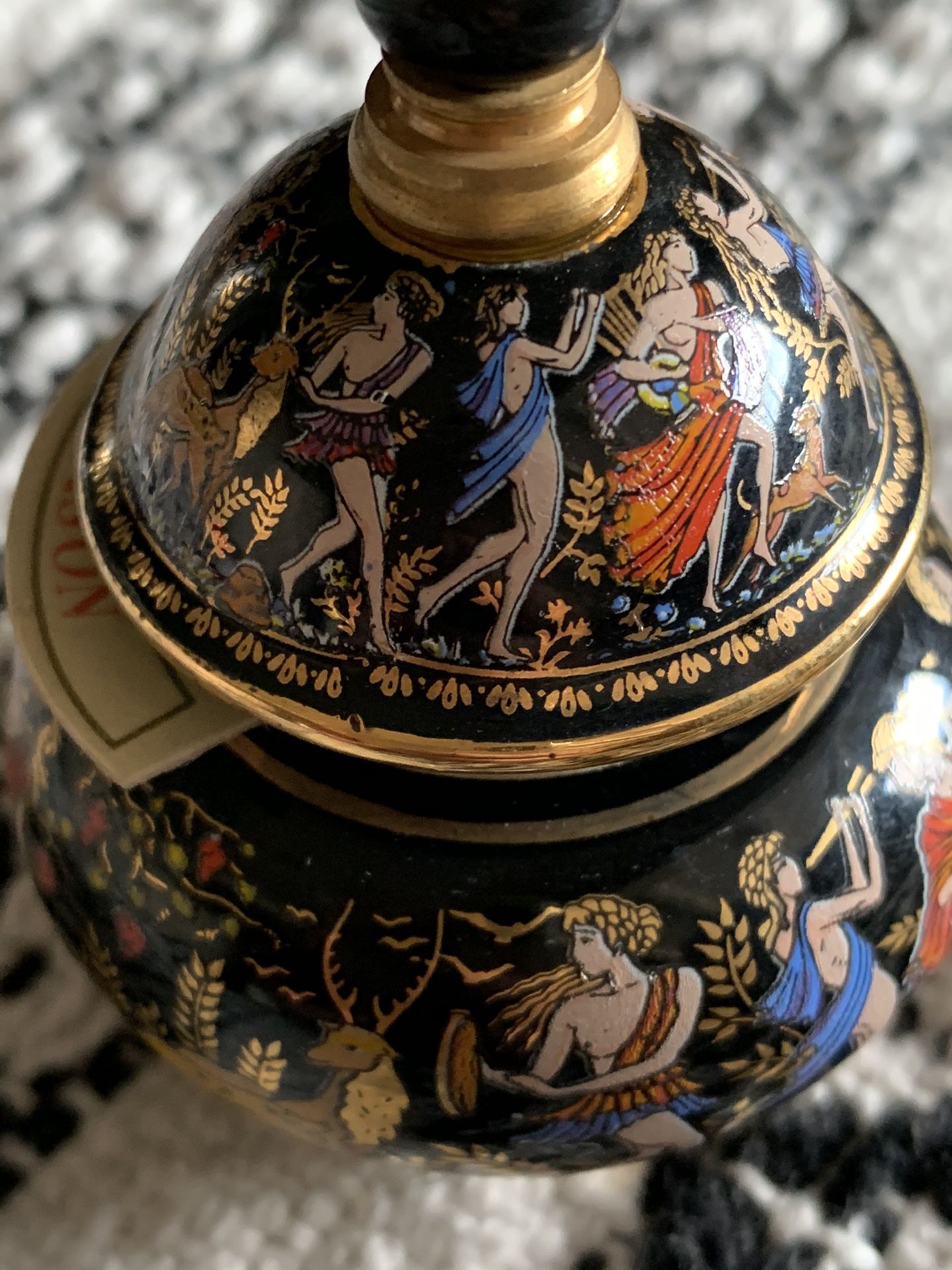 Perfume bottle - from Greece - antique hand painted