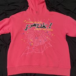 spider/sp5der hoodie pink