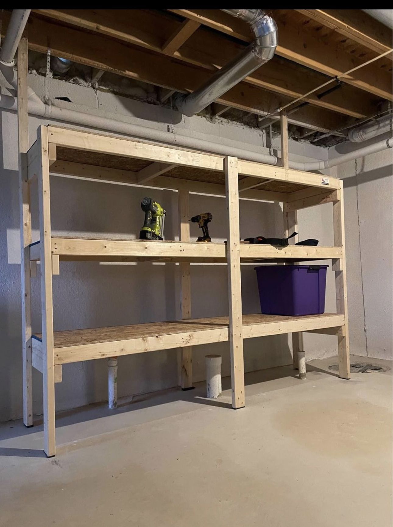 DROP-OFF w/ Setup Statewide! New, Handbuilt Storage Shelves / Rack for garage, basement, pole barn, buildings, and business. 