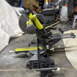 Ryobi 12 inch sliding compound miter saw and folding stand