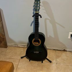 Mini Acoustic Guitar with guitar stand