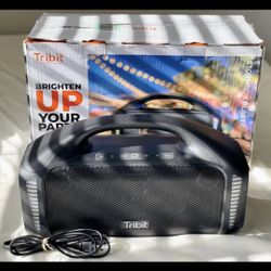 Tribit StormBox Blast Portable Speaker: 90W Loud Stereo Sound with XBass LED  Lightly used tested and works! Great sound & bass!  Tribit StormBox Blas