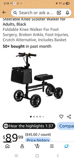 Knee scooter