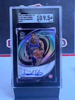 2021-22 Panini Spectra #IA-IST Isiah Thomas Icons Autographed 49/49