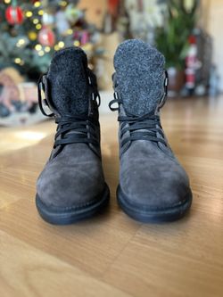 Zara blue shop lace up boots