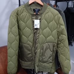 Forever 21 Olive Bomber Jacket Medium Men's 