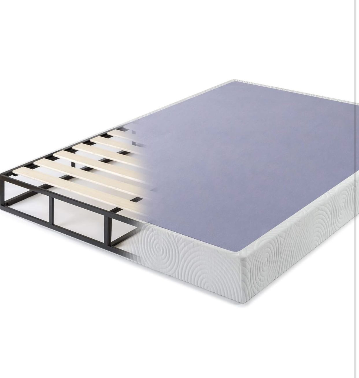 King size Zinus Night Therapy 9" Wood and Metal Box Spring