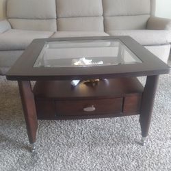 Big Coffee Table With Single Drawer 