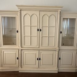 Entertainment center/bookshelves/TV Armoire/ Shabby Chic