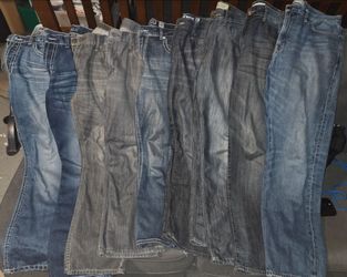 9 Men's Jeans (Six 34x30) & (Three 34x32) ALL for $50