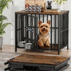 Dog Crate Furniture Foldable New 