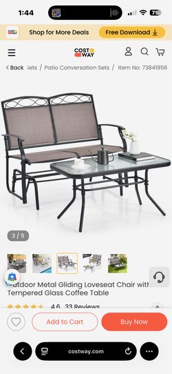 Brand new patio set with rocking double chairs