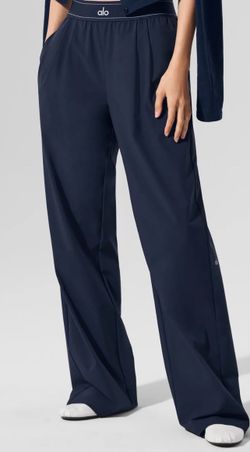 Navy blue trousers