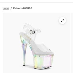Pleaser Hologram Heels - Size 6 