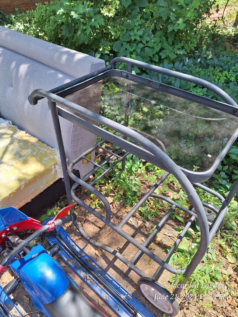 Metal Server On Wheels