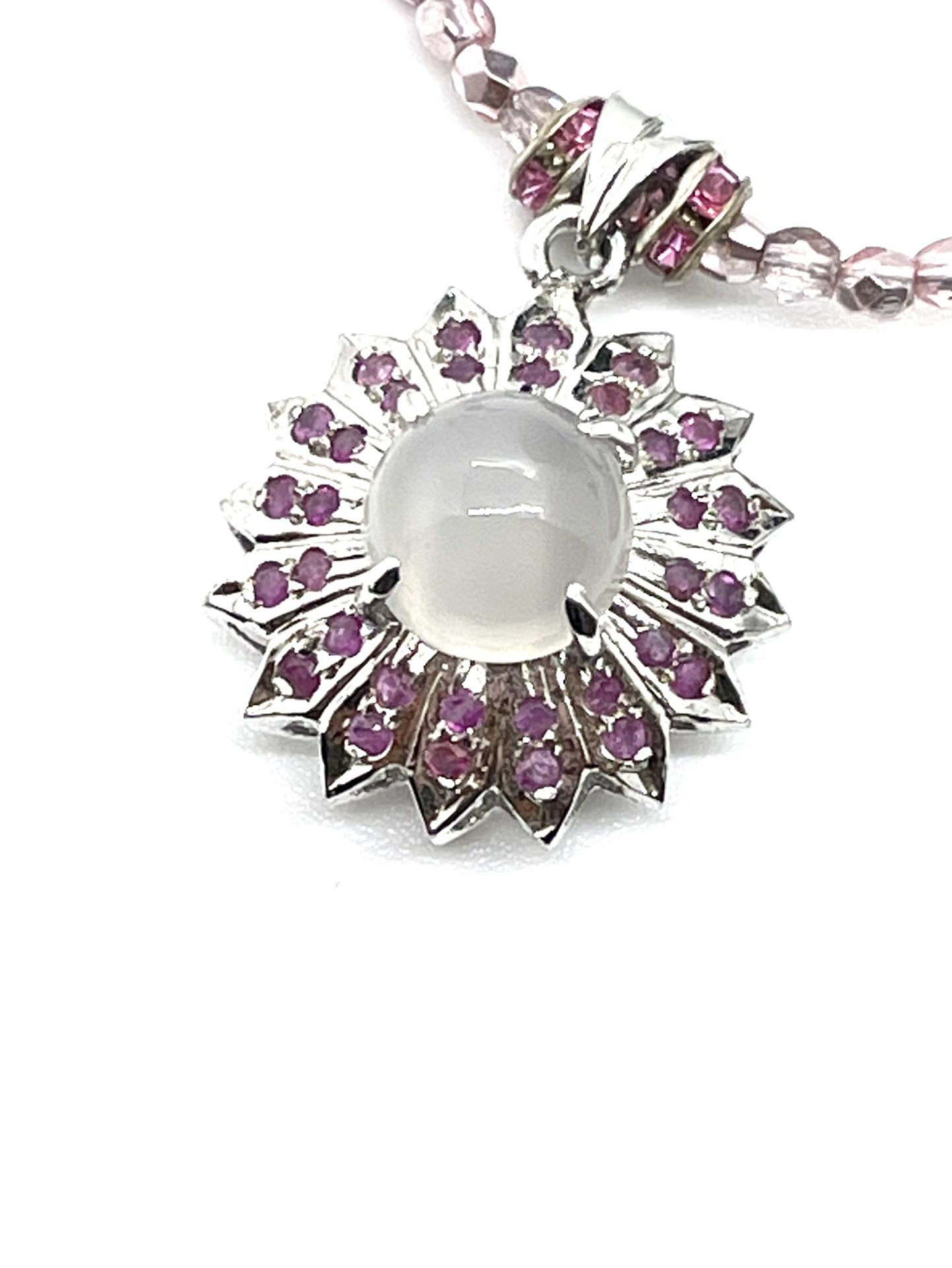 Sterling Ruby Necklace