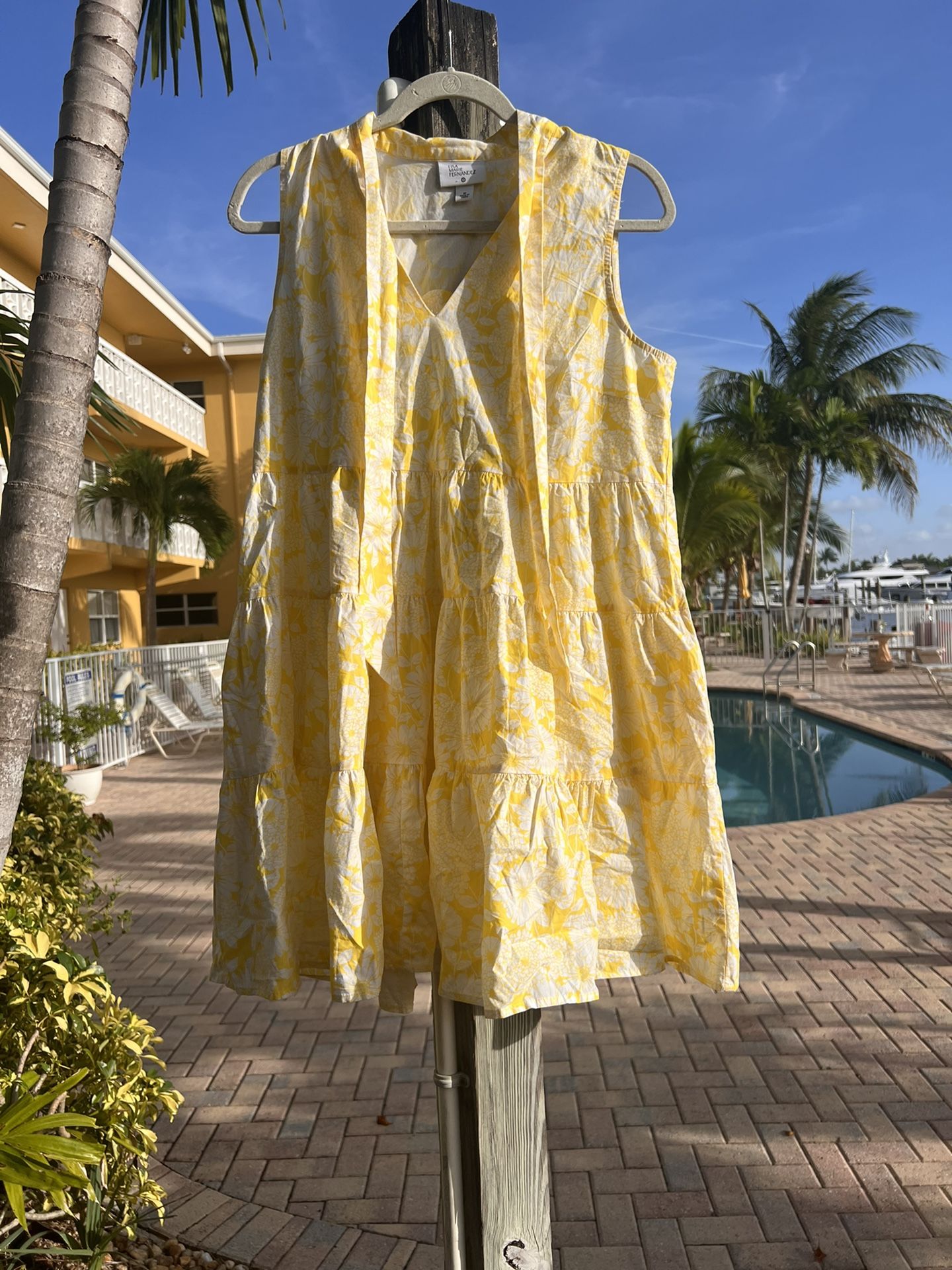 Gently Used Yellow Flower Dress Lisa Marie Fernandez For Target 