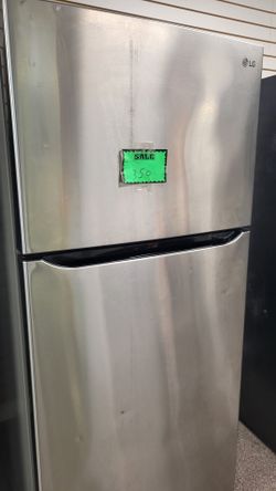 LG refrigerator 2doors stainless steel work perfect 30w 30d 67h delivery available haul away old one