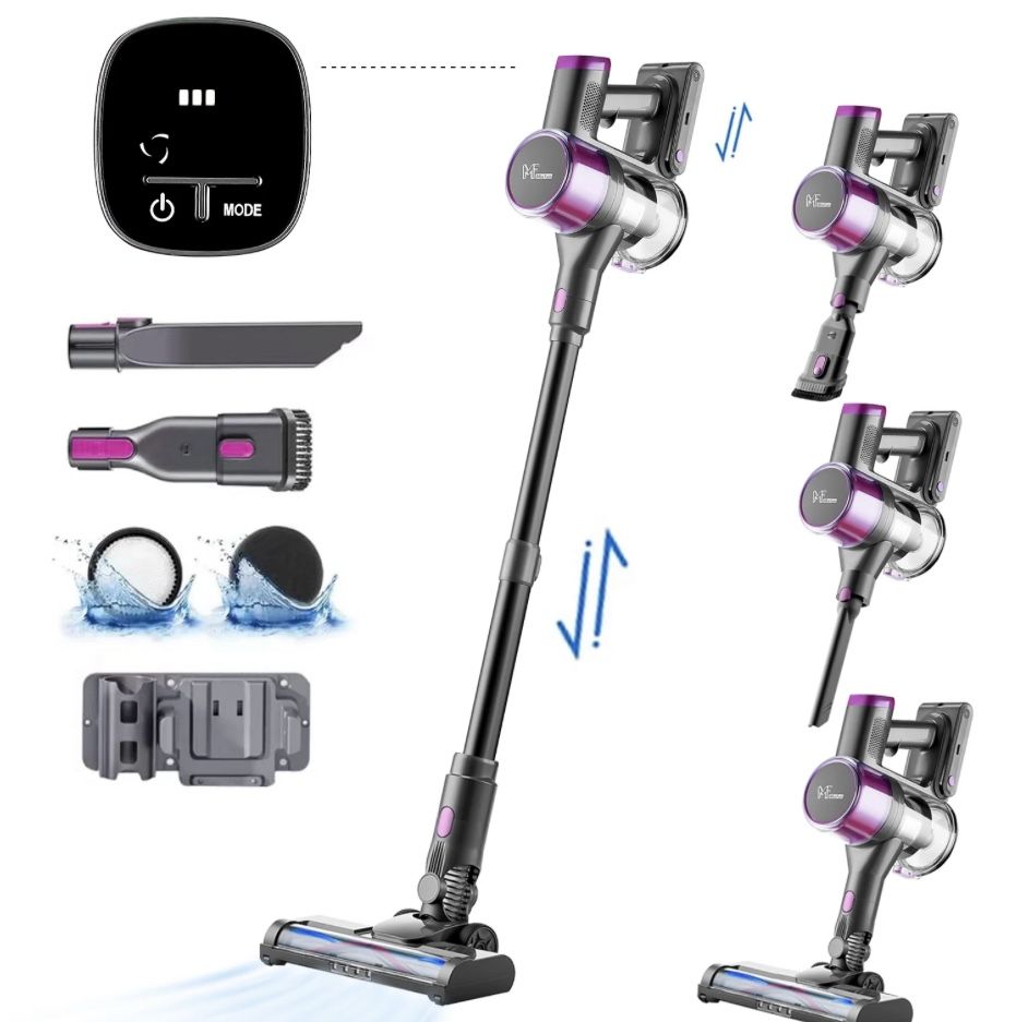 Mixfun Cordless Stick Vacuum Cleaner Lightweight for Pet Hair Led Display Screen M600 New