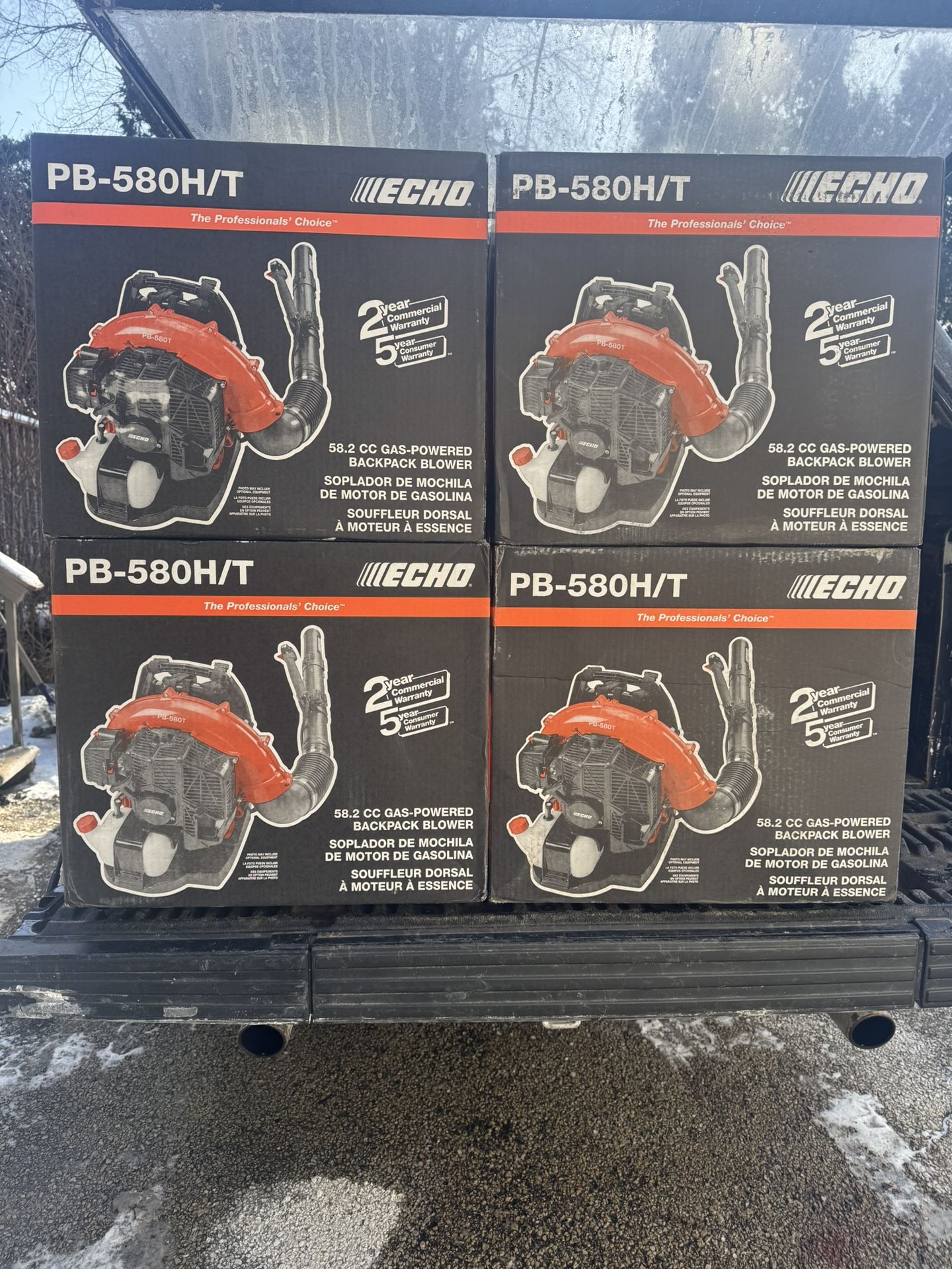 Brand new Echo PB-580H/T216 MPH 517 CFM 58.2cc Gas 2-Stroke Backpack Leaf Blower with Tube Throttle