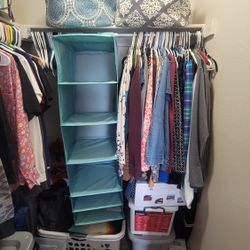 Hanging Vertical Storage Turquoise Closet Organizer 