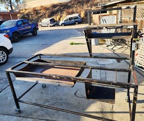 Steel Heavy Duty Table on Wheels