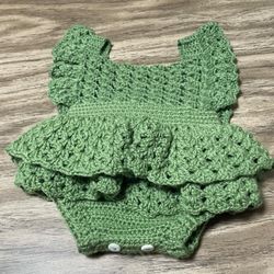 3-6 Month Crochet Romper Dress