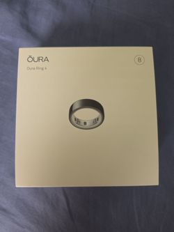 Oura Ring 4, black, size 8, new