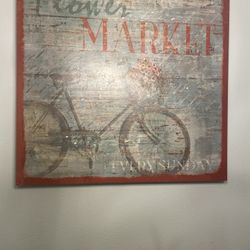 Flower Market Canvas Decor
